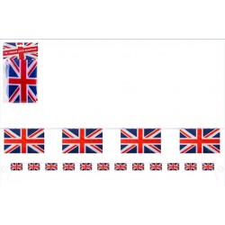 12' Union Jack (8"x5") Flag Bunting (12ct) rrp £1.99