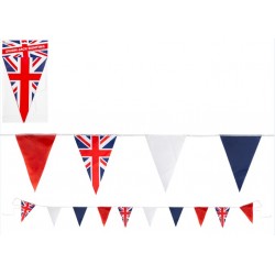 20' Union Jack Triangle 10 (12"x8") Flag Bunting (30ct) rrp £2.99
