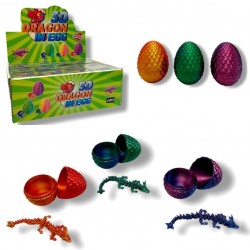 3D Printed Eggs with Dragon in CDU (12ct) RRP £3.99