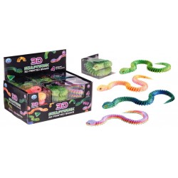 3D Printed Snake 45cm Assorted (12ct) RRP £3.99