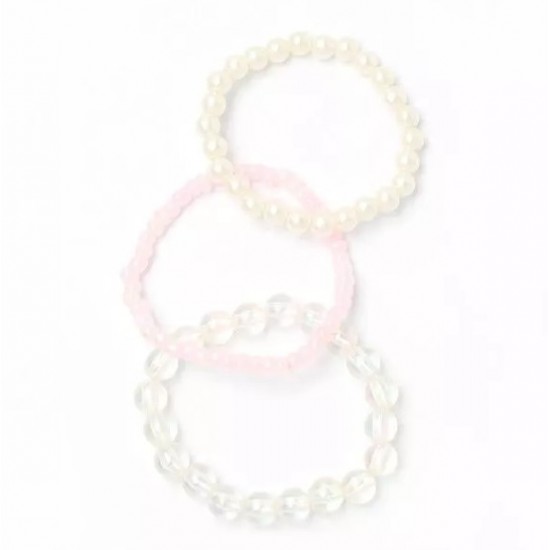 Card of 3 Beaded Stretch Bracelets (6ct) (ACC2021) RRP £1.99