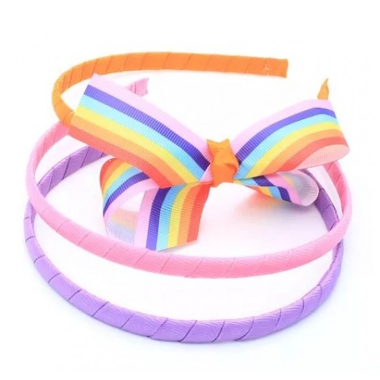 Rainbow Ribbon Aliceband (ACC8506) (6ct) RRP £2.49