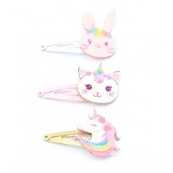 Cat, Bunny & Unicorn Glitter Sleepies (ACC8546) (6ct) RRP £1.99