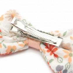 Floral Print Fabric Hair Bow Clip (ACC8826) (6ct) RRP £2.29