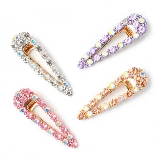Coloured Gemstone 7cm Hair Clip (8578) (8ct) RRP £2.49