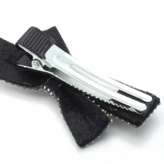 Diamante Bow Clips 2-piece Set (9129) (3ct) RRP £4.99
