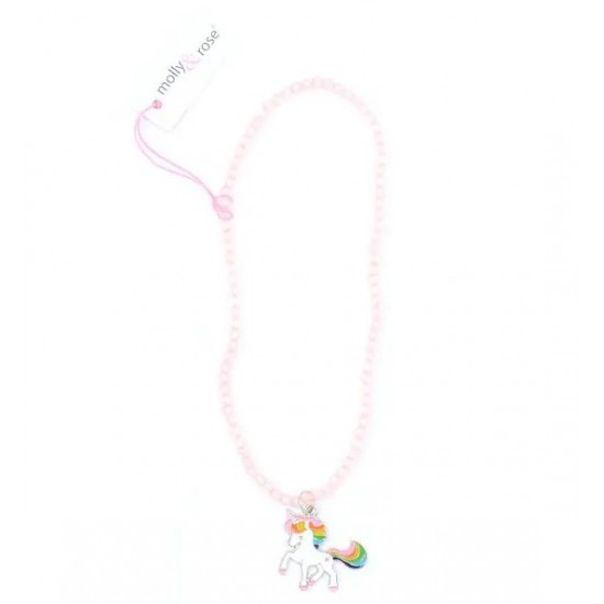 Unicorn Pendant Beaded Necklace (3007) (3ct) RRP £2.99