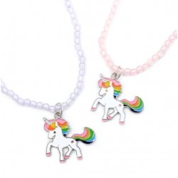 Unicorn Pendant Beaded Necklace (3007) (3ct) RRP £2.99