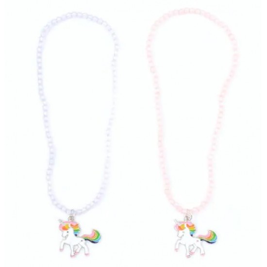Unicorn Pendant Beaded Necklace (3007) (3ct) RRP £2.99