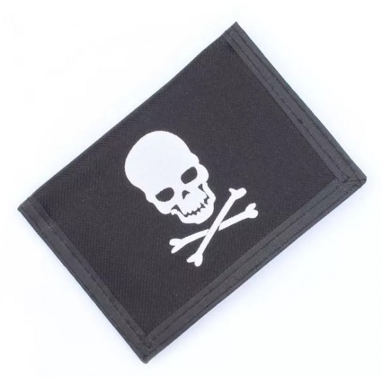 Skull and Crossbones 12x9cm Wallet (8662) (6ct) RRP £2.99