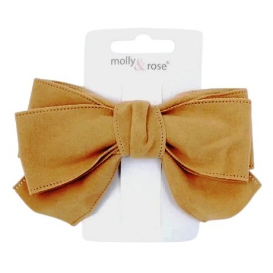 Velour Double Bow Barrette Clip (ACC9120) (6ct) RRP £3.99