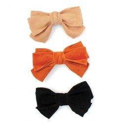Velour Double Bow Barrette Clip (ACC9120) (6ct) RRP £3.99