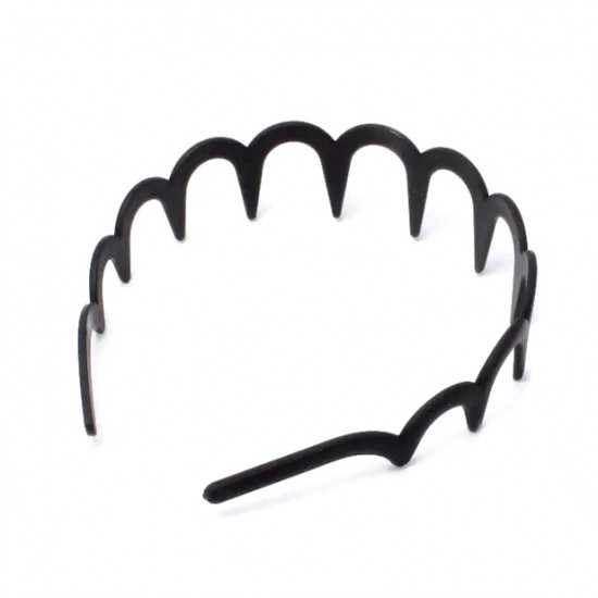 Sharks Tooth Aliceband - Matte Black (ACC9152) (6ct) RRP £1.99