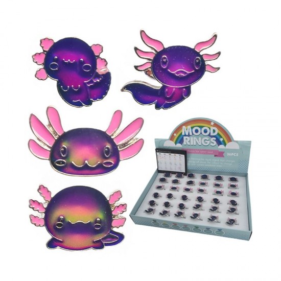 Axolotl Mood Rings (TYJ123) (36ct) RRP £1.99
