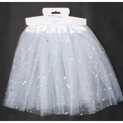 Child's Net Tutu - White with Stars (5035) (3ct) RRP £7.99