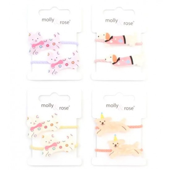 Animal Hair Elastics - Set of 2 (9300) (8ct) RRP £1.99