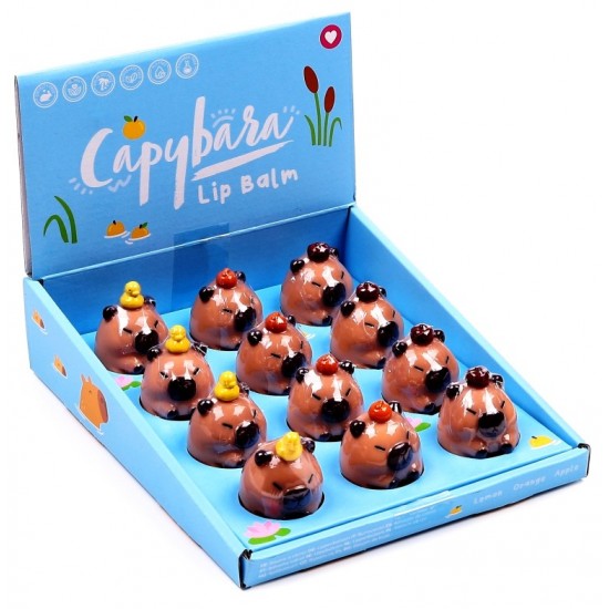 Capybara Lip Balm in a Shaped Holder (12ct) RRP £3.99 Capybara Lip Balm in a Shaped Holder (12ct) RRP £3.99