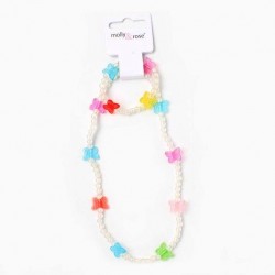 Children's Stretch Butterfly Necklace Set - 3003 (3ct) RRP £2.99