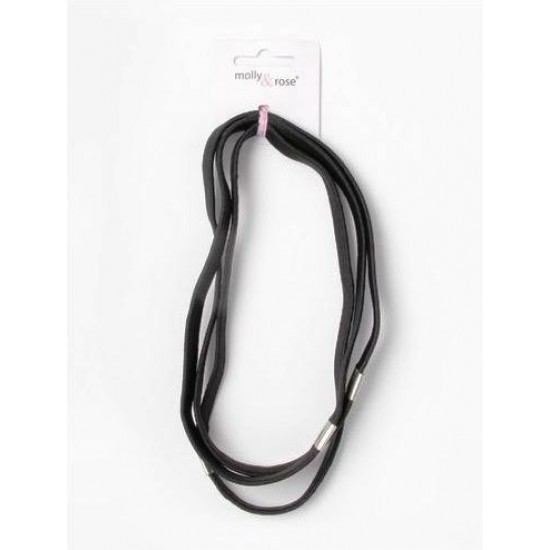 Elastic Black Hairband 3pk - ACC7682 (6ct) RRP £1.25