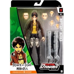 Total Anime Eren Jaeger (Attack On Titan) Action Figure (6ct) RRP £19.99