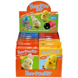 Pom-Pom Animal Kits in CDU (12ct) RRP £1.99