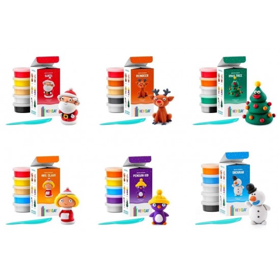 Hey Clay Winter Holidays Assortment in CDU (12ct) RRP £5.99