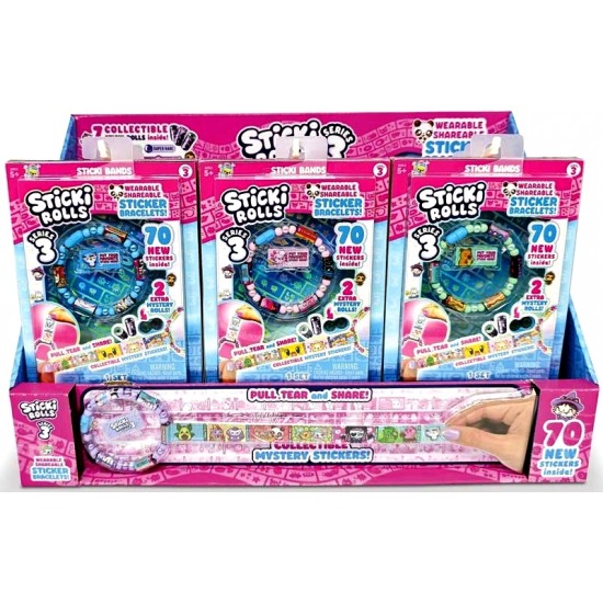 Sticki Rolls Sticki Band Single Pack CDU (24ct) RRP £4.99
