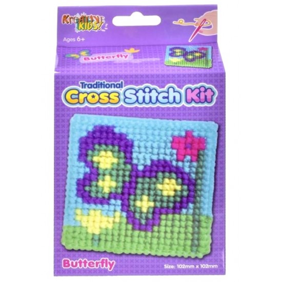 Cross Stitch Kit 6 Assorted Colours (12ct) RRP £1.99