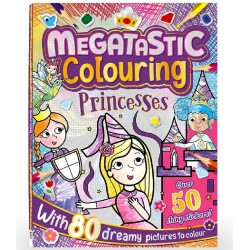 Megatastic Princess Colouring Book with Shiny Stickers RRP £3.99