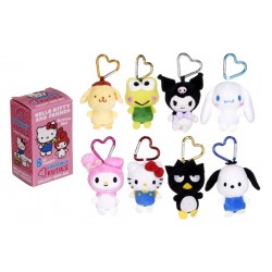 Hello Kitty & Friends 10cm Karabiner Kuties Plush Bag Clip Blind Box (12ct) RRP £5.99