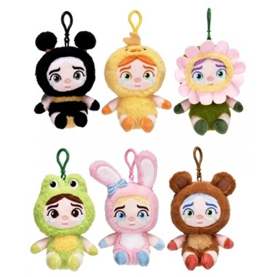 Kanashiko 14cm Vinyl Face Plush Bag Clips (12ct) RRP £8.99