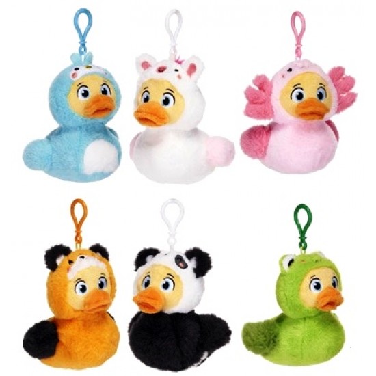 Quack Pack 13cm Plush Bag Clip Assortment (12ct) RRP £4.99