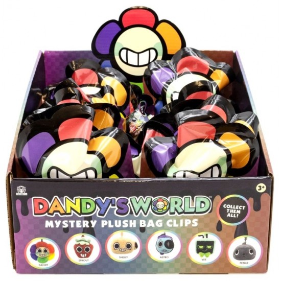 Dandy's World Mystery Plush Bag Clips CDU (12ct) RRP £5.99