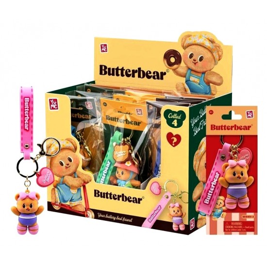 Butterbear Everyday Keychain & Strap (12ct) RRP £7.99