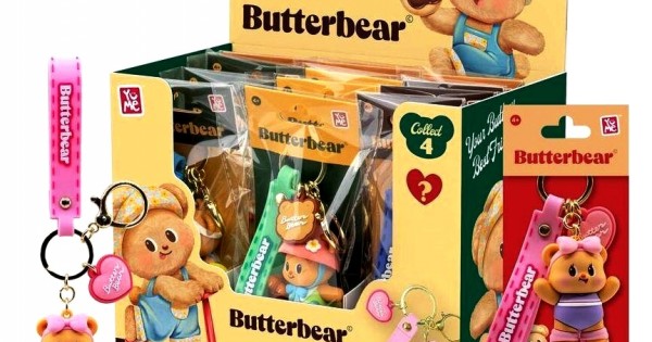 Butterbear Everyday Keychain & Strap