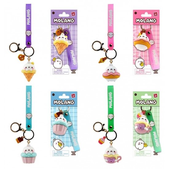 Molang Snack Time Keychain & Strap (9ct) RRP £7.99
