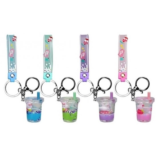 Mochi Pop! Kawaii Charm Keyring with Strap - Slurpy Cup (12ct) RRP £2.99