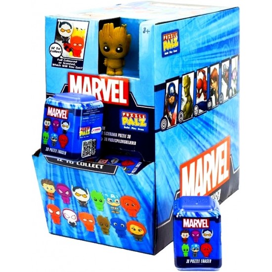 Marvel Puzzle Palz 3D Eraser Blind Bags (30ct) RRP £1.99