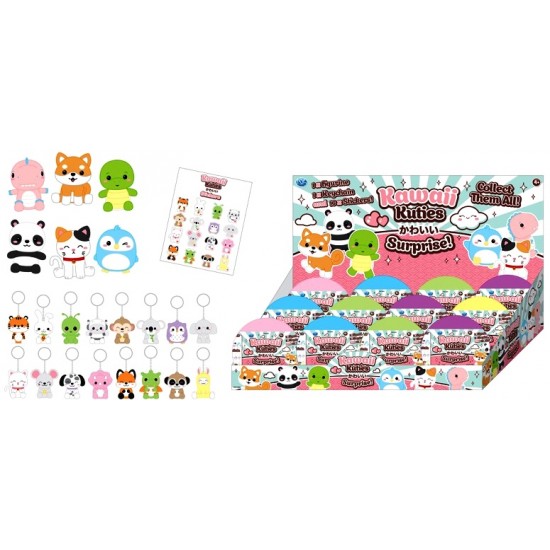 Kawaii Kuties Figure & Keychain Mystery Capsules (12ct) RRP £4.99