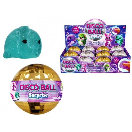Disco Ball Surprise Capsule with Squishy (12ct) RRP £1.99