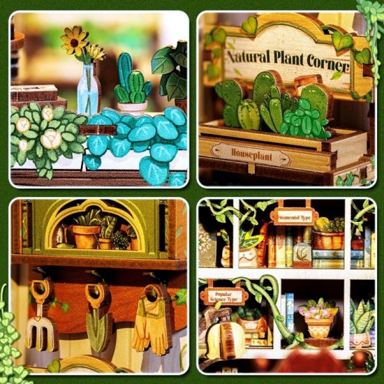 Book Nook Green Life Bookshop DIY Kit RRP £34.99
