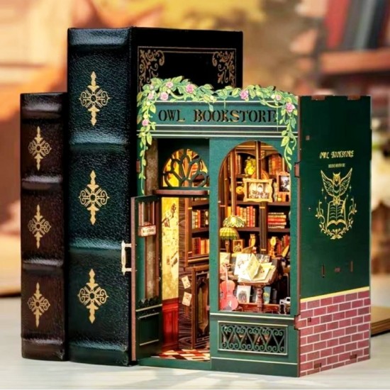 Book Nook Owl Bookstore DIY Kit RRP £26.99