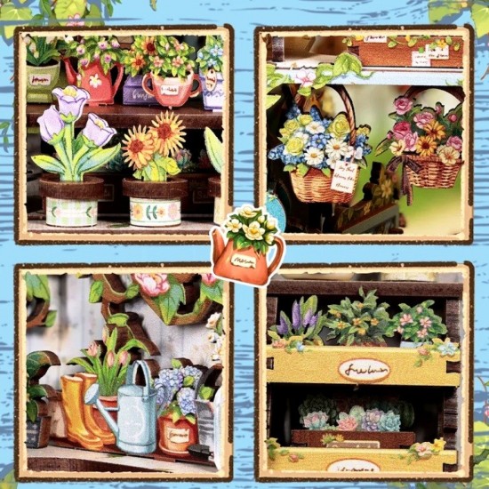Book Nook Anna's Blue Blossom Florist DIY Kit RRP £36.99