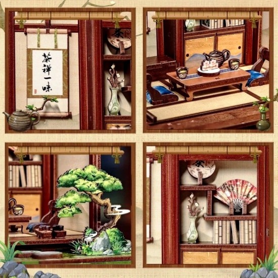 Book Nook Kirishima Cha-an Tea House DIY Kit RRP £36.99