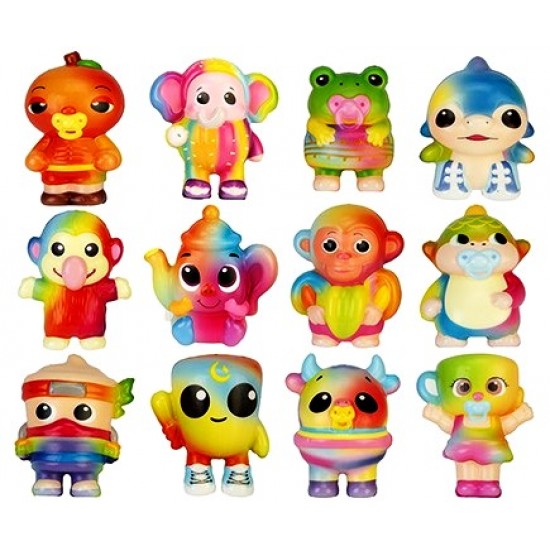Brainrot (549352) Baby Rainbow Squishy Assortment (12ct) RRP £1.99