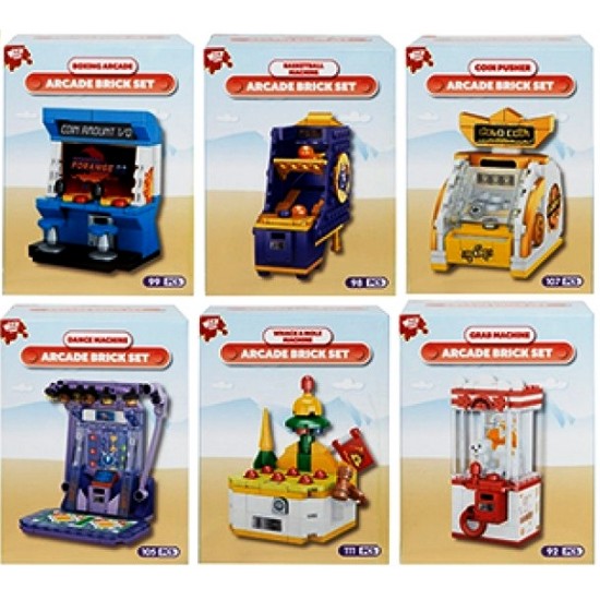 Arcade Game Building Brick Sets in CDU (12ct) RRP £3.99
