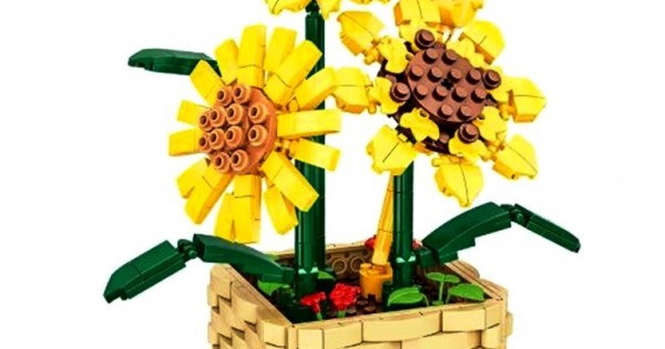 Flowerpot Sunflower 550-piece Building Blocks