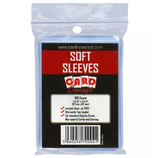 Single Card Holder Soft Sleeves (100ct) RRP £0.99