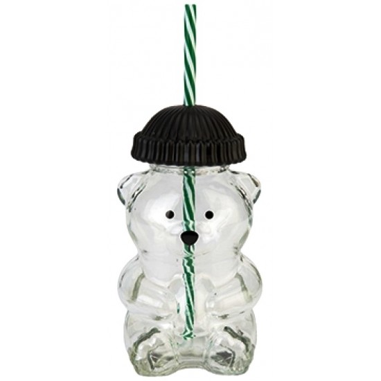 Coffee Cup Bear 590ml Glass Mason Jar (12ct) RRP £5.99