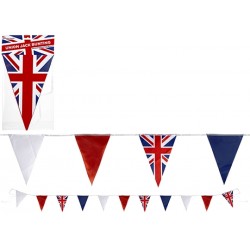 20' Union Jack Triangle 10 Flag Bunting (12ct) RRP £1.99